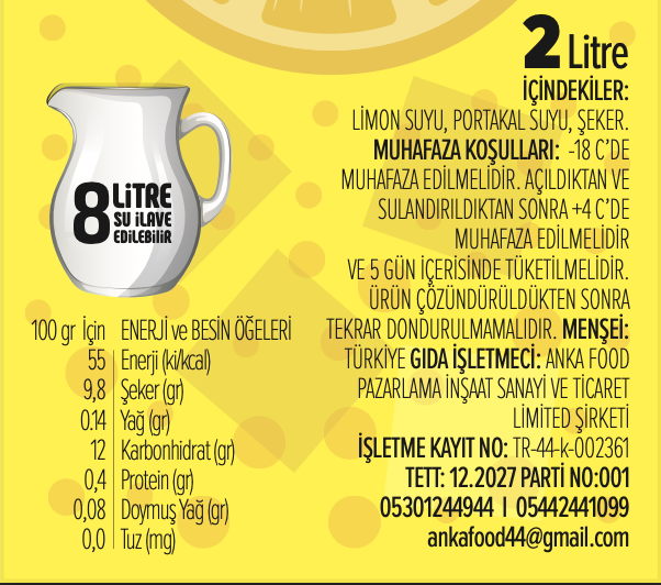 Malatya üretimi limonata, portakal suyu, nar suyu ve reyhan şerbeti – hijyenik ambalajlı, doğal içerikli toptan içecek markası Limonanka.